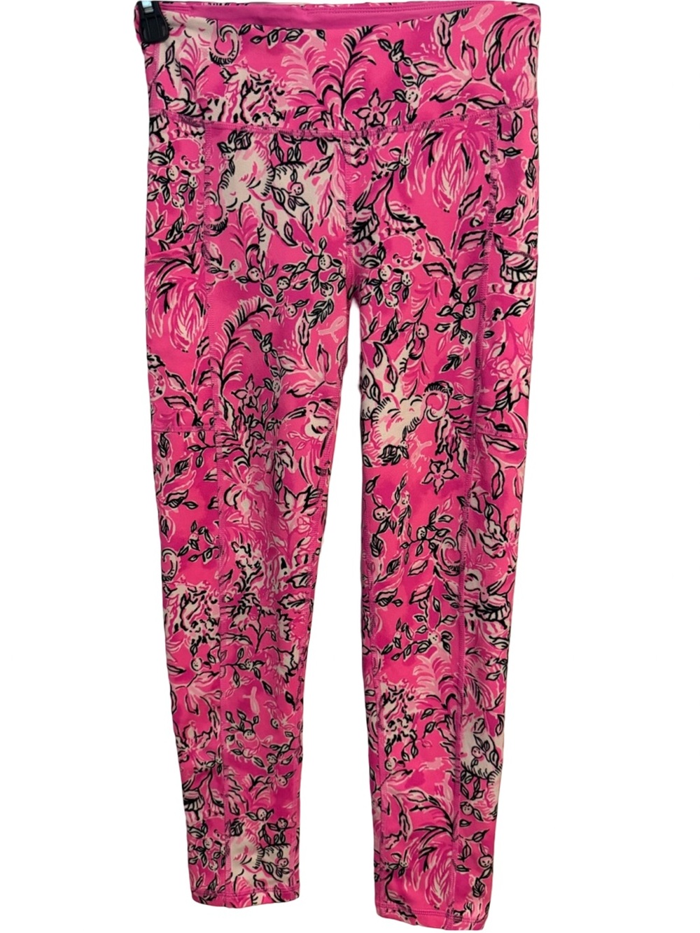Lilly Pulitzer Luxletic high Rise MIDI Leggings Purposeful Pink S Vibrant